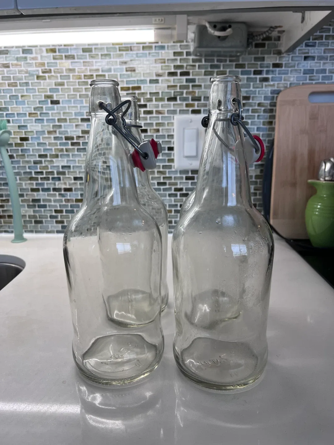 EZ Cap Glass Bottles - Set of 4 or as singles image indicator(3)