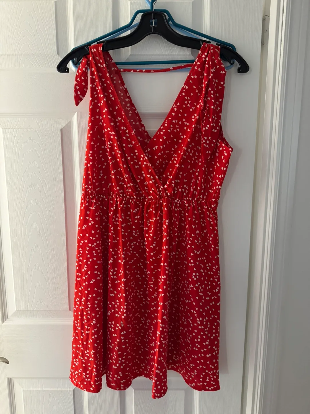 Red Sundress with White Heart Print thumbnail