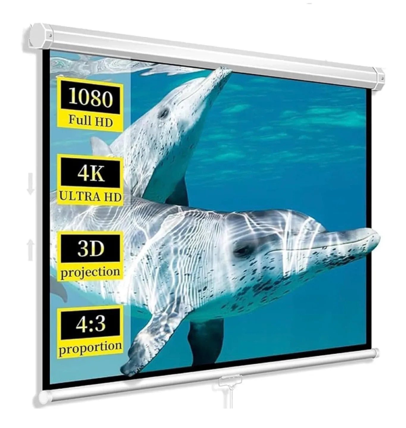 Projector Screen 1080 Full HD, 4K Ultra HD thumbnail