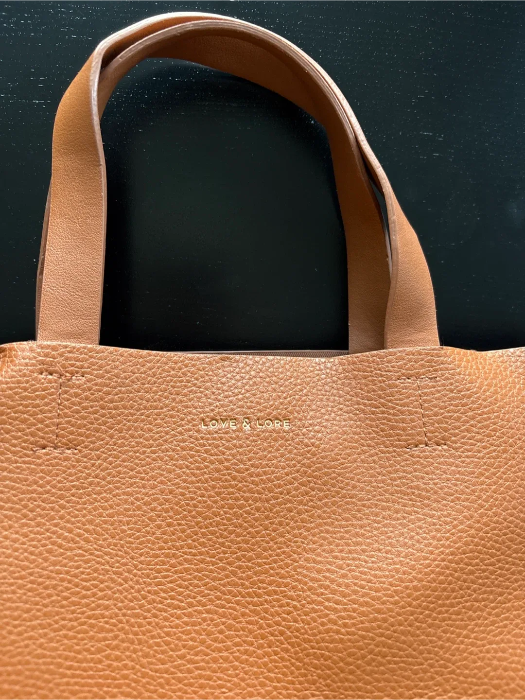 Love & Lore Brown Tote Bag image indicator(2)