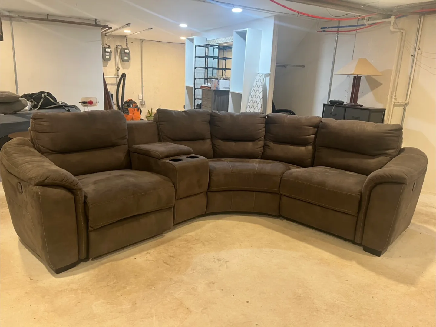 Rockland Microfiber 4pc. Power Sectional image indicator(4)