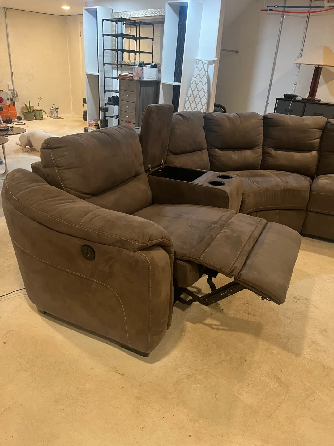 Rockland Microfiber 4pc. Power Sectional image indicator(5)