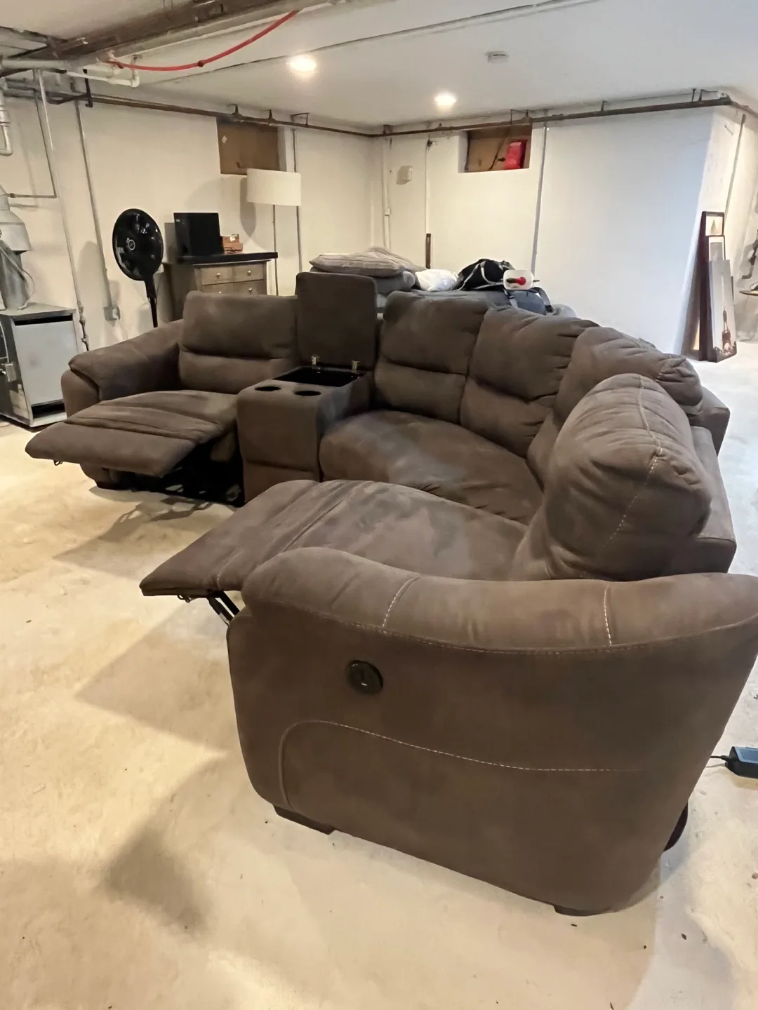 Rockland Microfiber 4pc. Power Sectional image indicator(6)