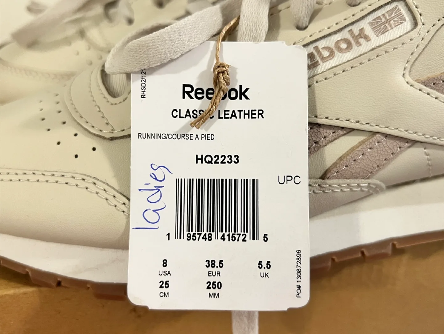 New Reebok Classic Leather Shoes - Women's Size 8 image indicator(5)