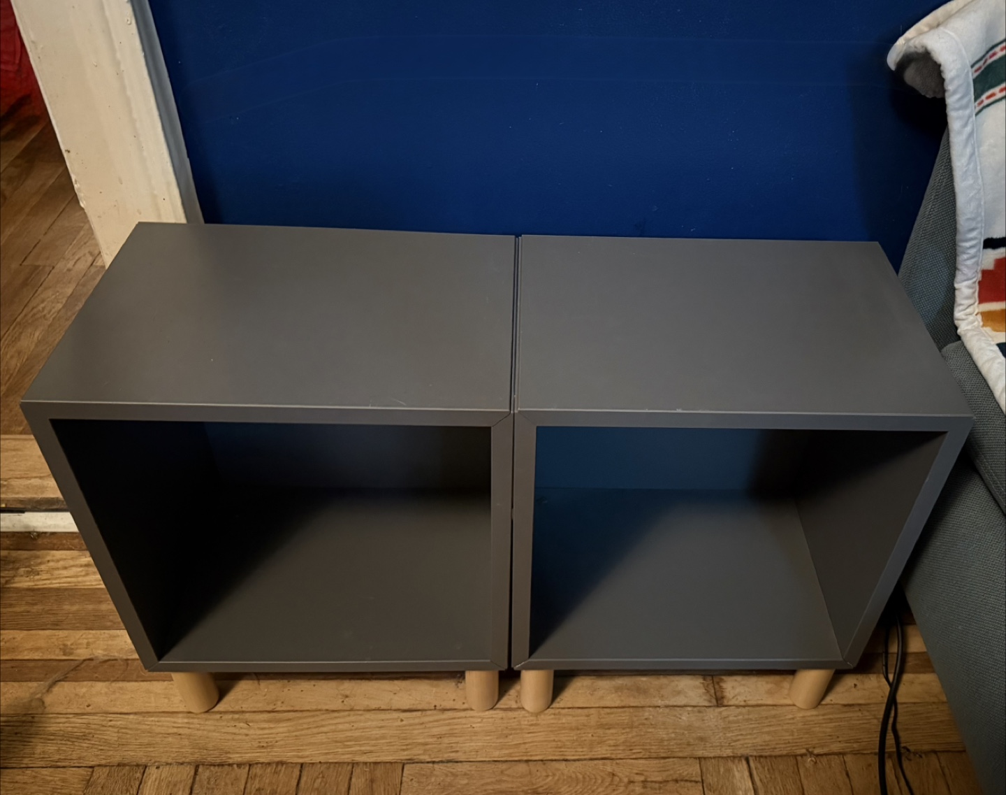 Gray/Green Cube Storage Unit - Set of 2 - photo 2