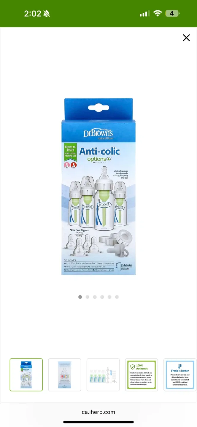 Dr. Brown's Anti-Colic Options+ Baby Bottle Set thumbnail