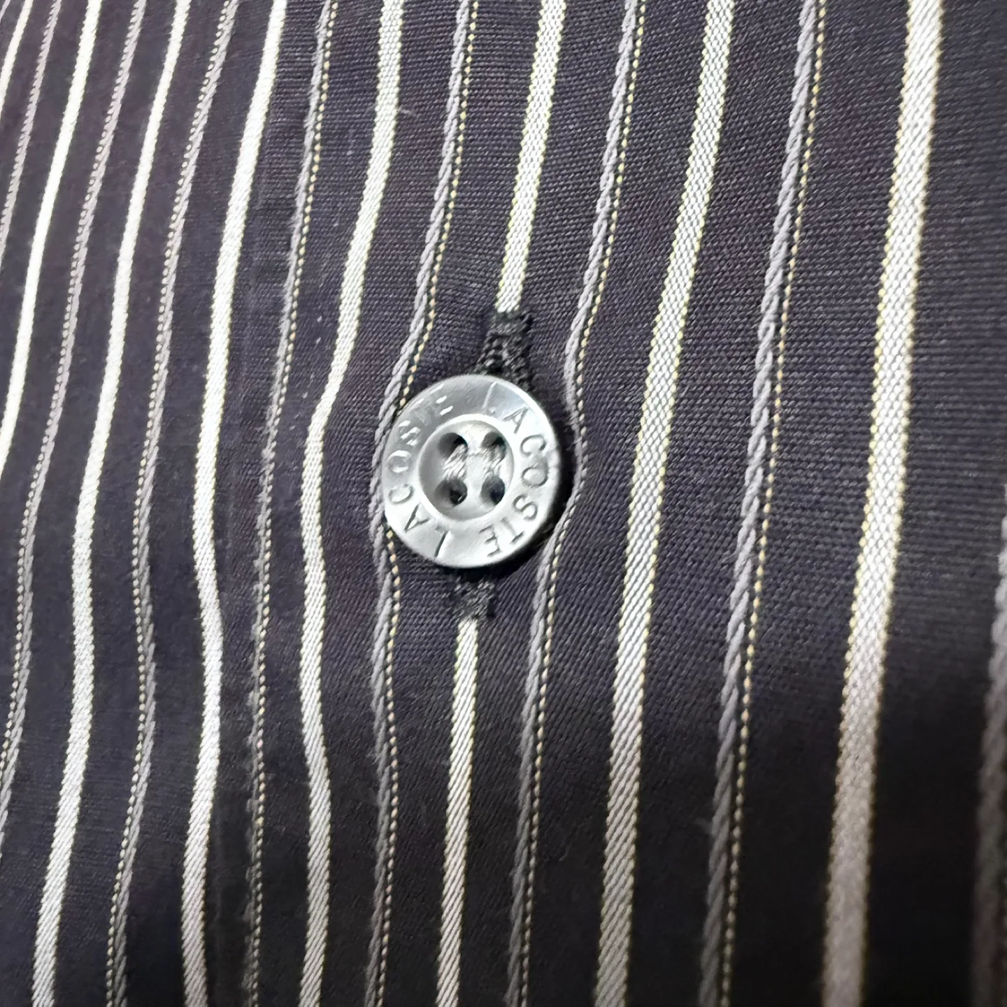 Men’s Lacoste black stripe shirt image indicator(6)