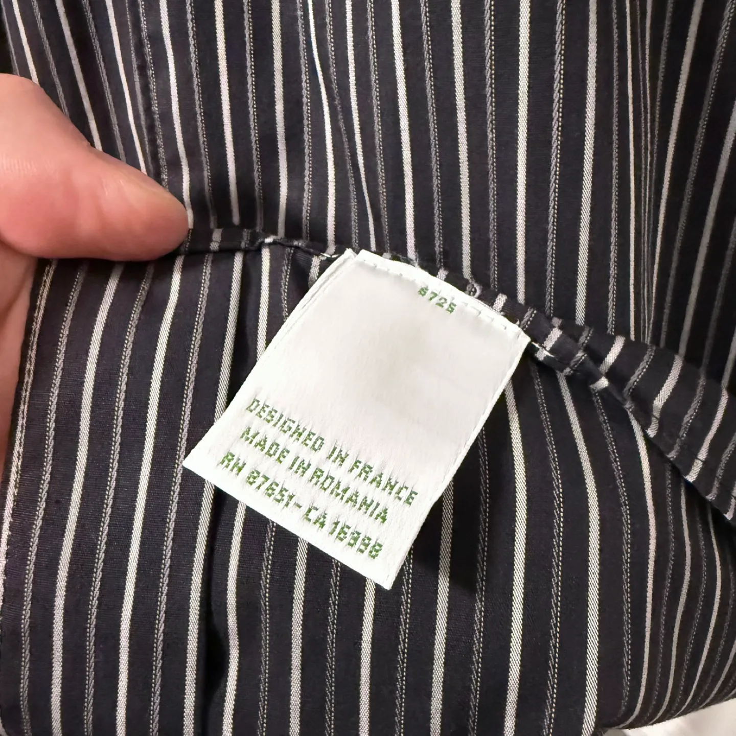 Men’s Lacoste black stripe shirt image indicator(4)