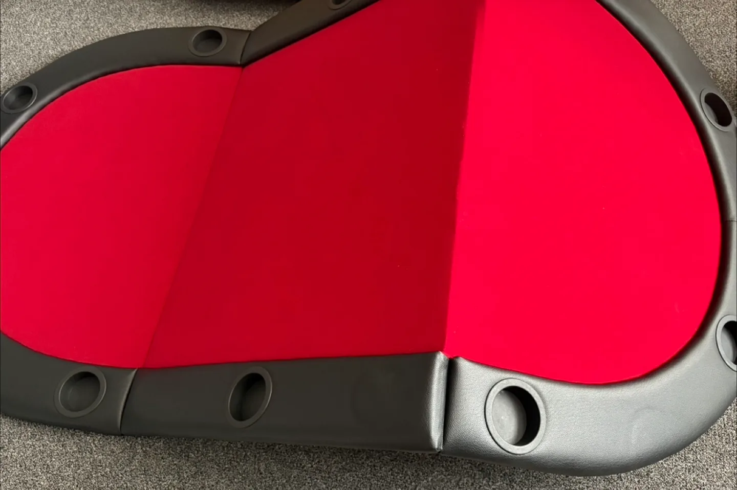 MRC Poker Table - Red Felt, 108x74x12 cm - New in Box image indicator(7)