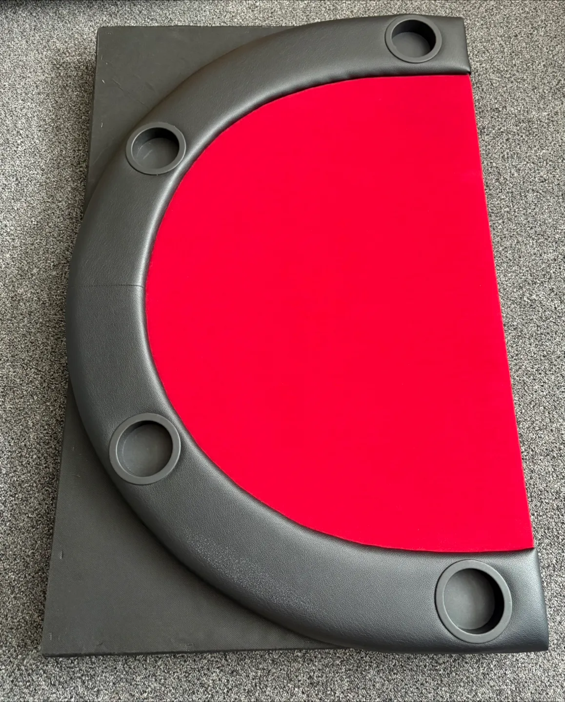 MRC Poker Table - Red Felt, 108x74x12 cm - New in Box image indicator(9)