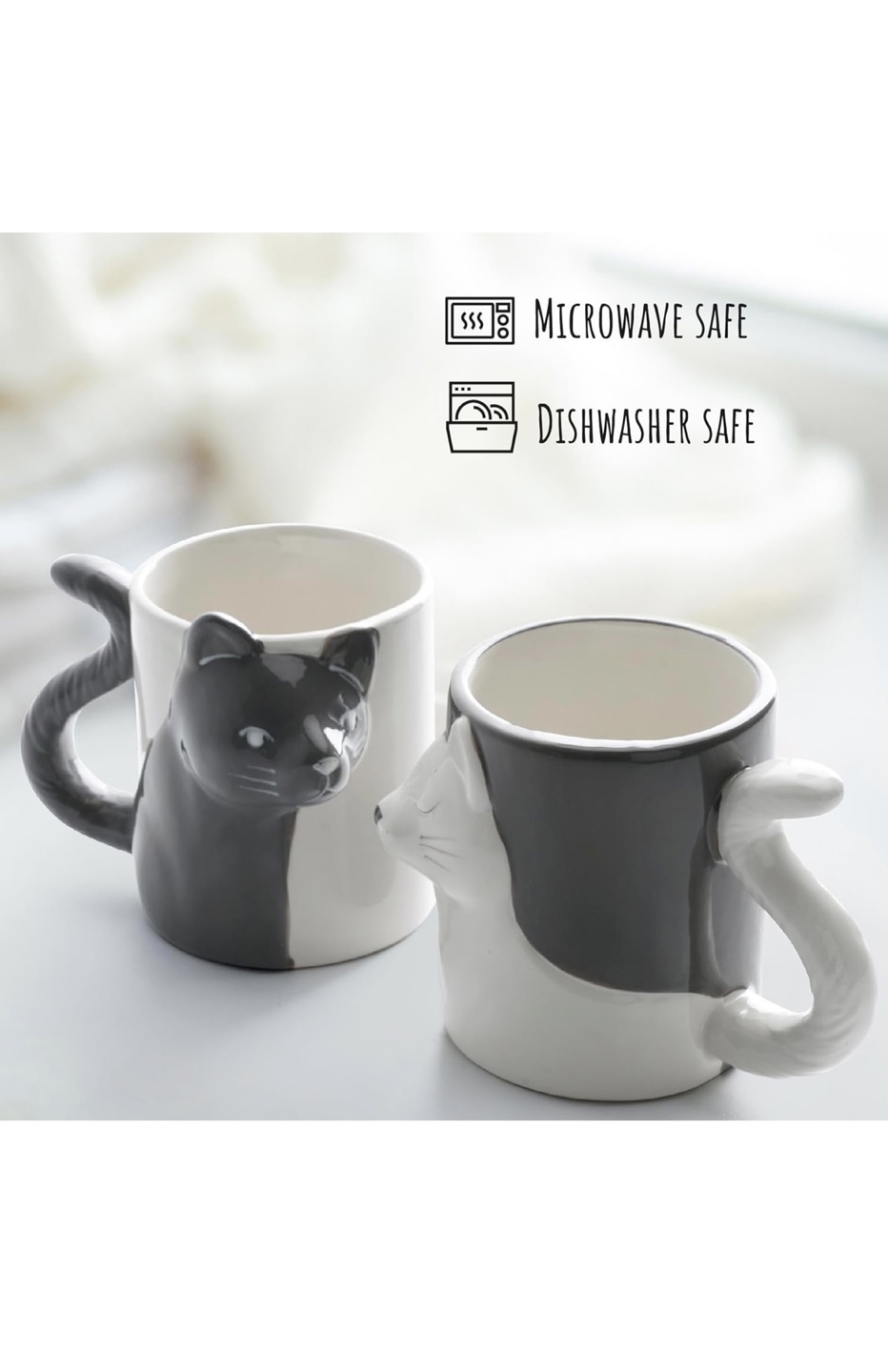 Miamio Cat Mugs, Set of 2 - photo 3
