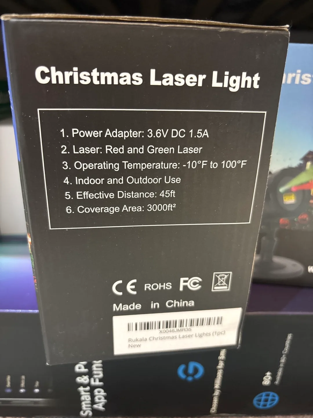 2pack Christmas Laser Light Projector - Red & Green 🥕 image indicator(2)