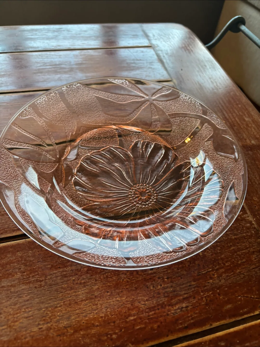Vintage Pink Depression Glass Plates (Set of 4) image indicator(3)