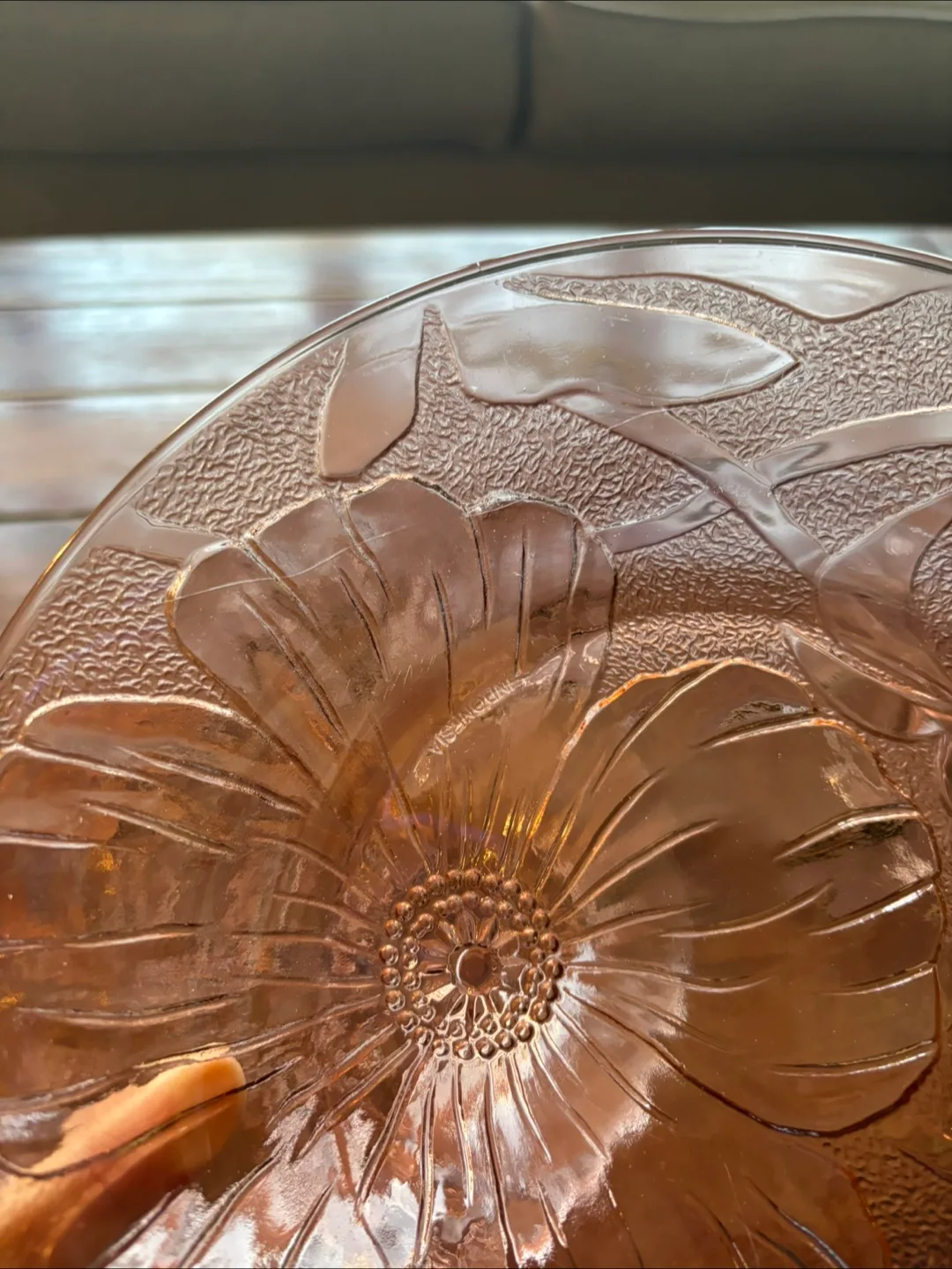 Vintage Pink Depression Glass Plates (Set of 4) image indicator(9)