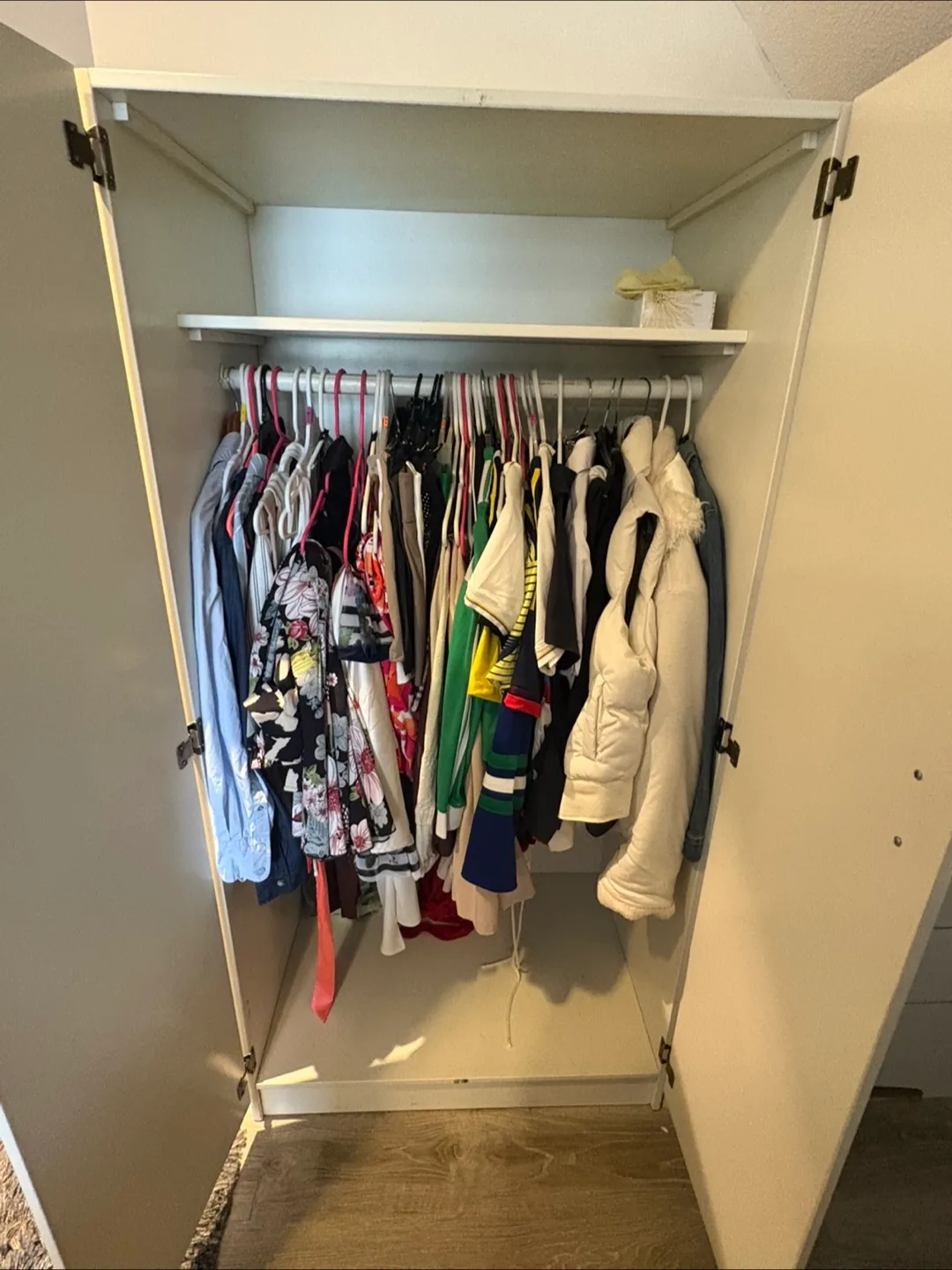 White Wardrobe - 80cm Wide x 170cm High image indicator(3)