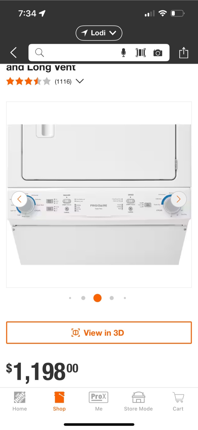 Frigidaire 3.9 cu. ft. Washer and 5.6 cu. ft. Gas Dryer Combo - photo 3
