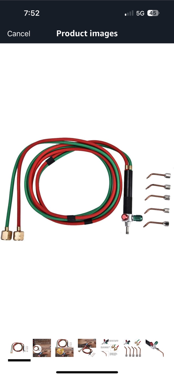 Jewelry Tool Oxygen Welding Torch with 5 Tips