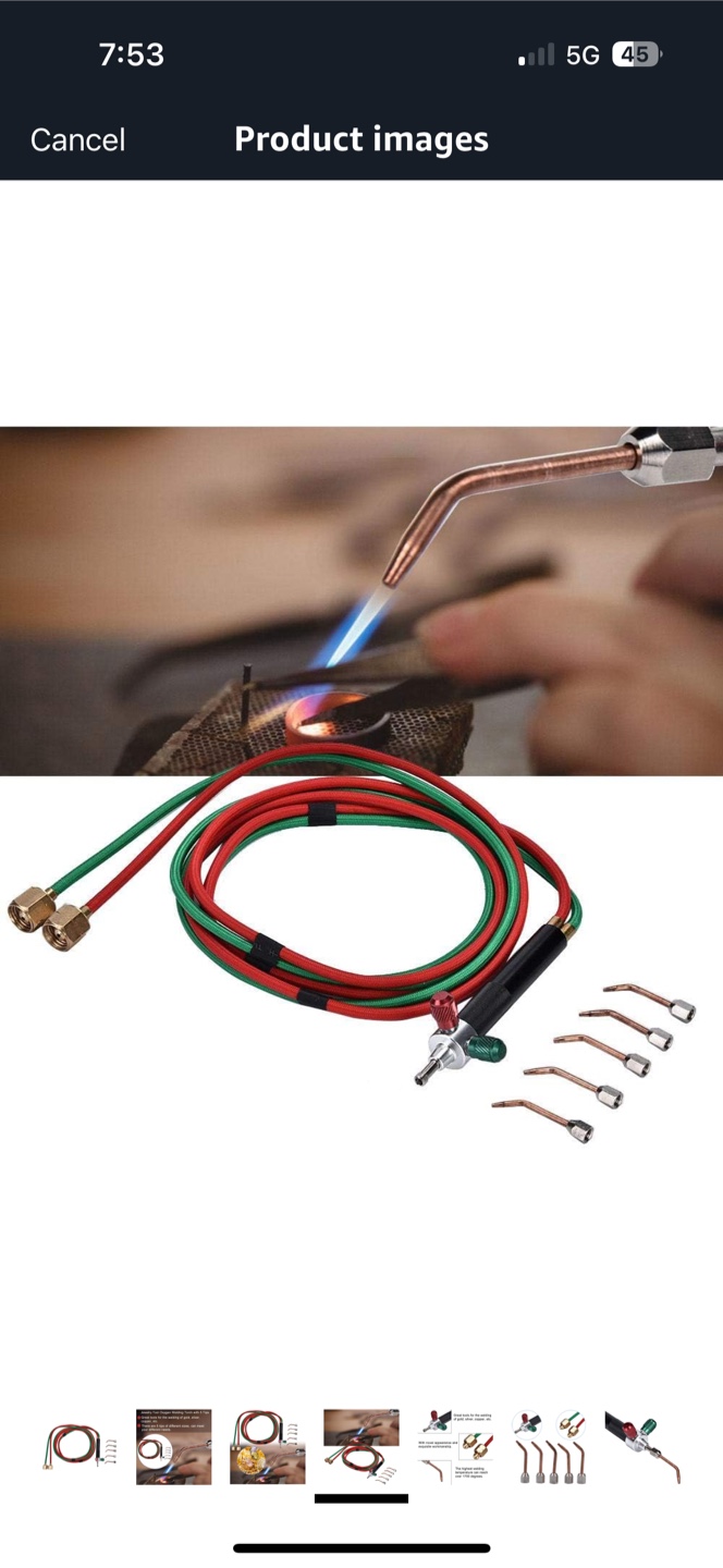 Jewelry Tool Oxygen Welding Torch with 5 Tips - photo 4