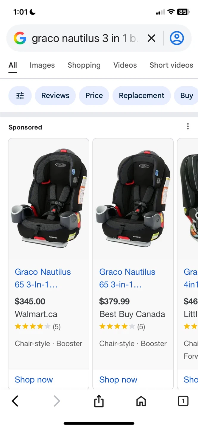 Graco Nautilus 65 3-in-1 Harness Booster Car Seat - Black - photo 4