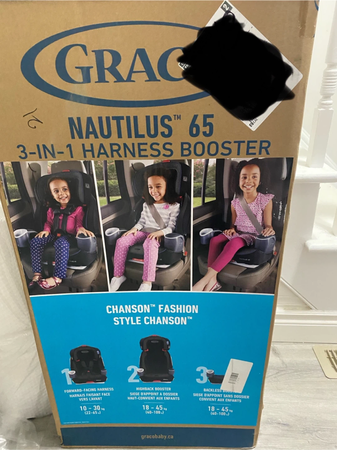 Graco Nautilus 65 3-in-1 Harness Booster Car Seat - Black