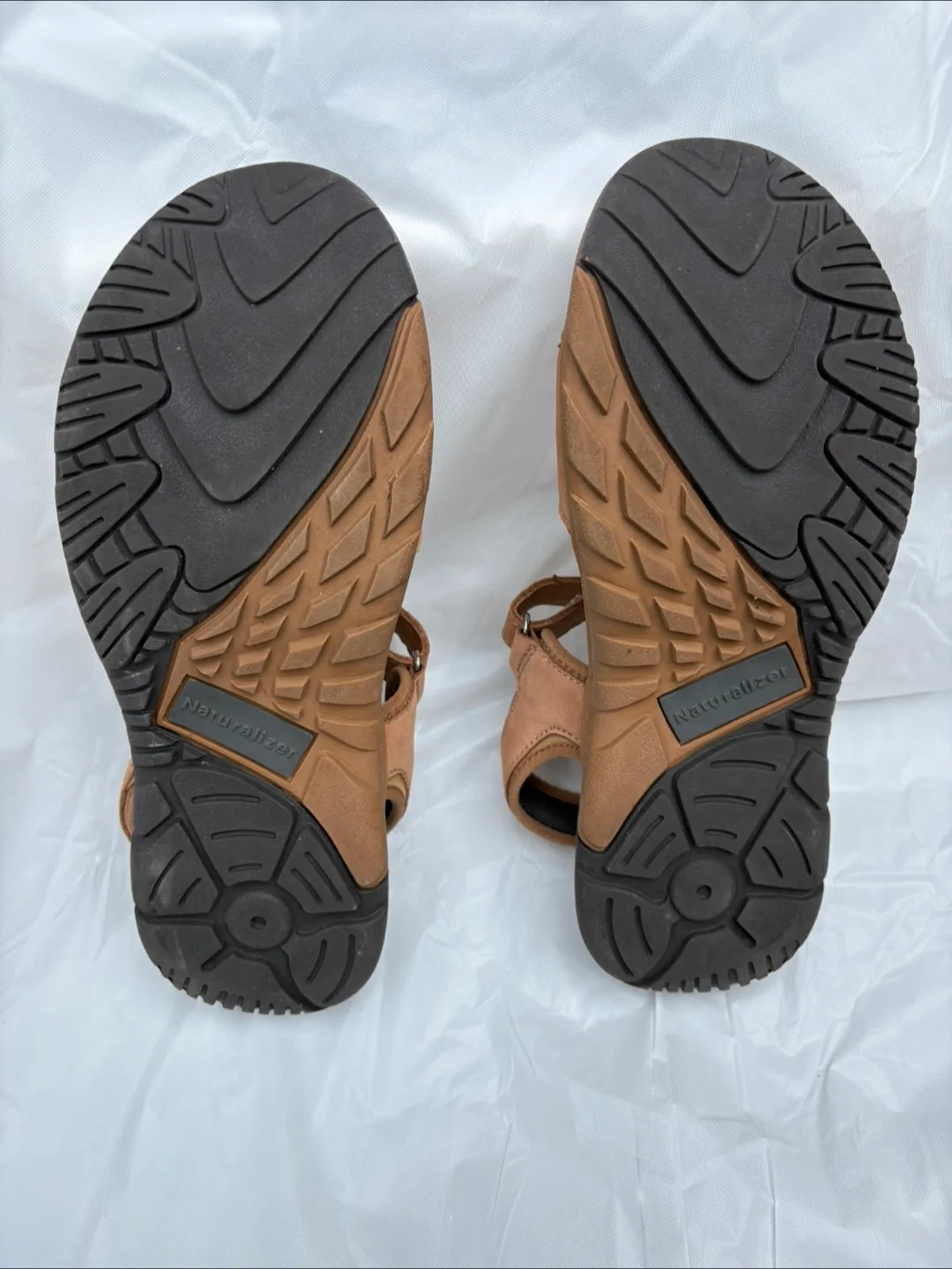 Naturalizer Brown Leather Sandals - women’s size 10 W image indicator(2)