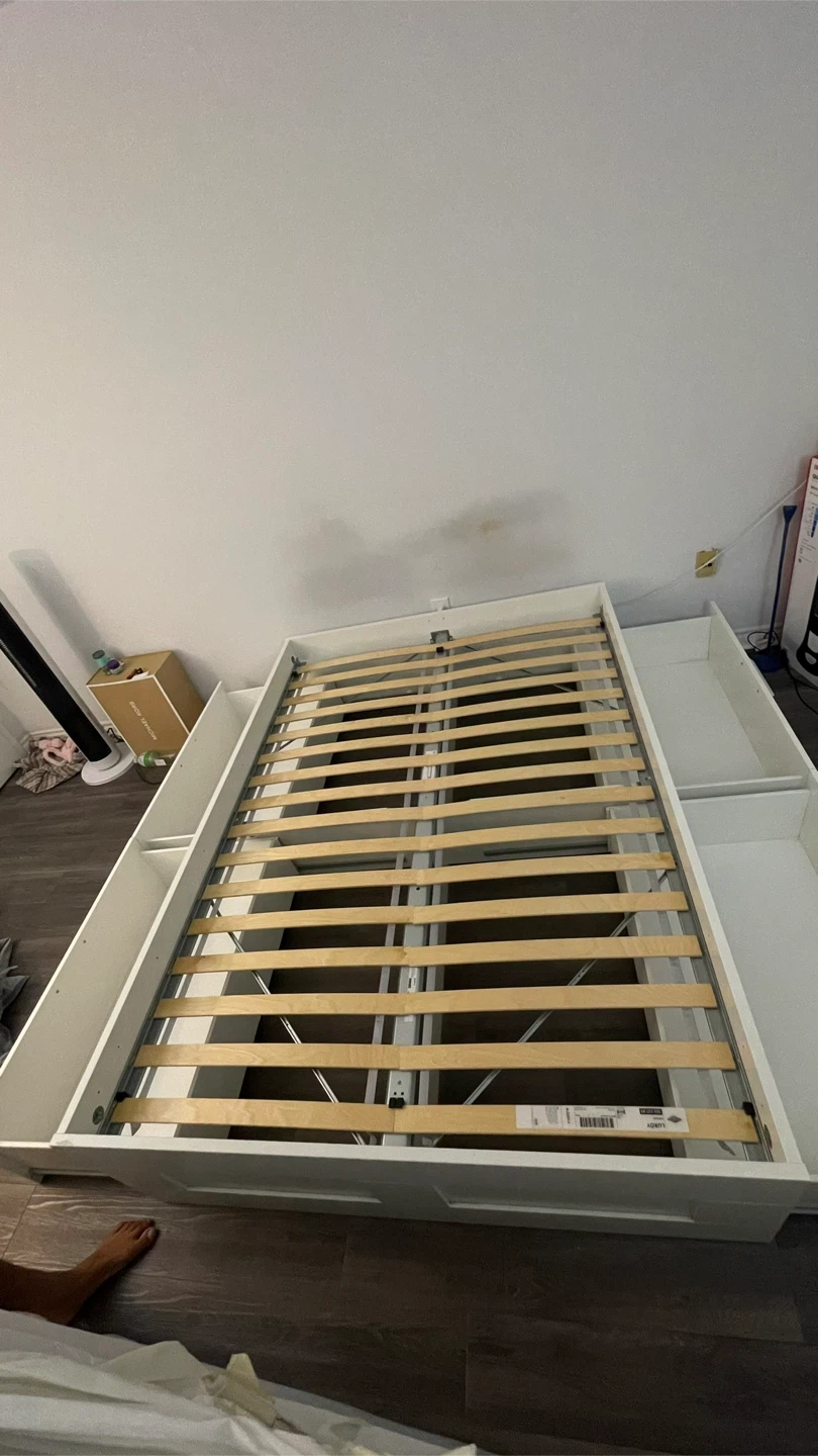 IKEA Brimnes Full Bed Frame with Storage - photo 2