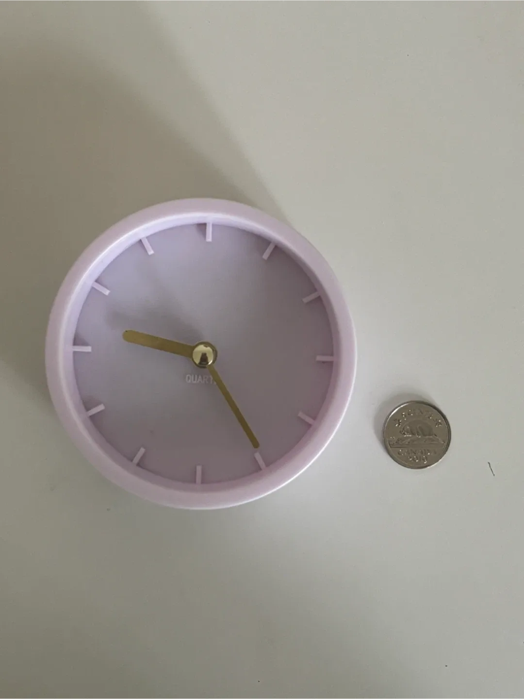 Lilac Tabletop Analogue Clock image indicator(2)