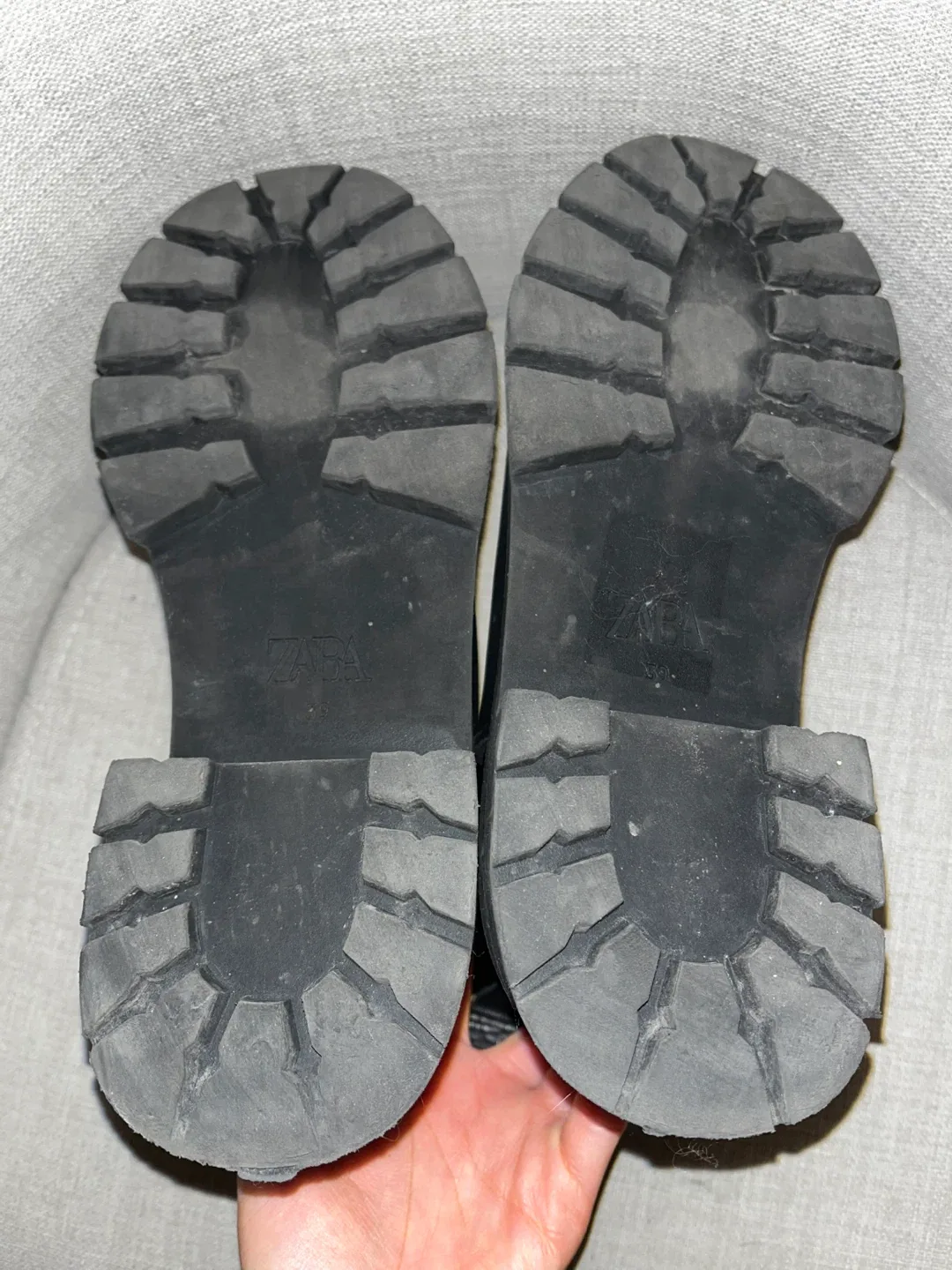 Zara Black Ankle Boots - Size 39 image indicator(7)