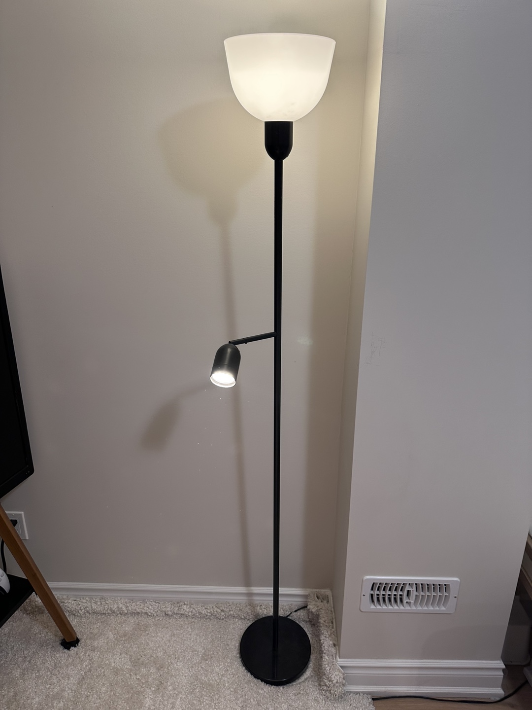 IKEA Hektogram Floor/Reading Lamp - Black