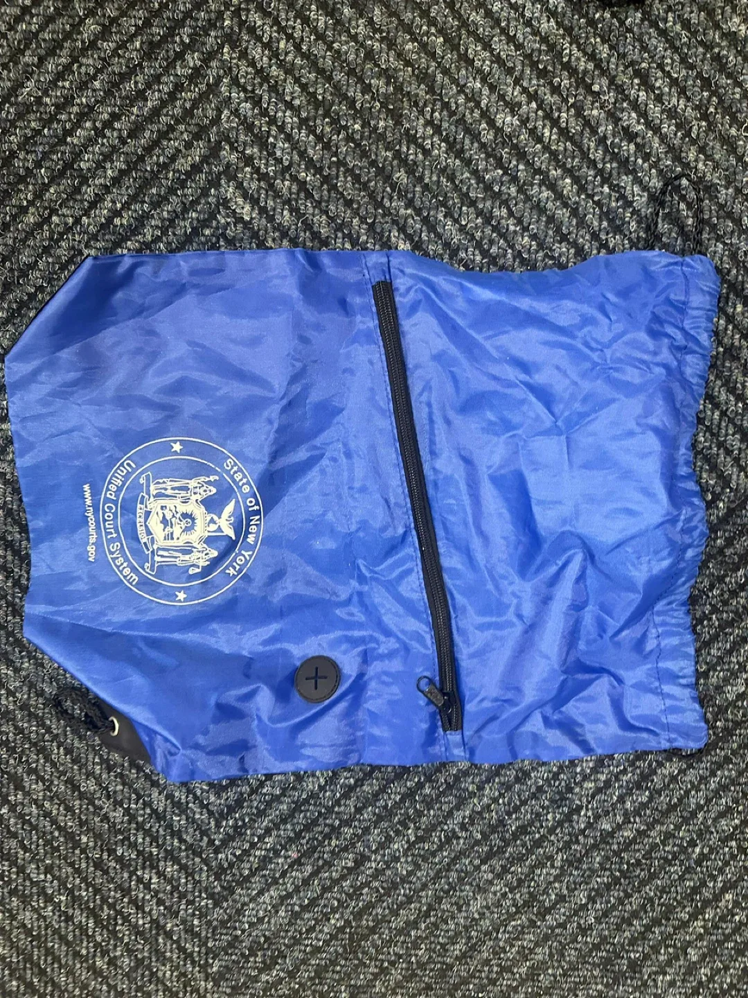 Blue United Court System Drawstring Bag thumbnail
