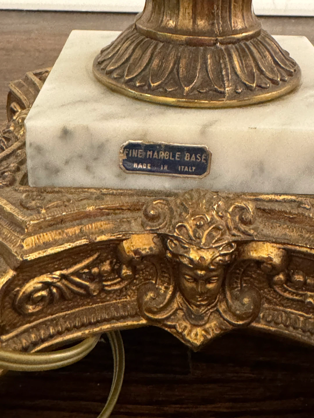 Vintage Italian Lamp with Marble Base - photo 2