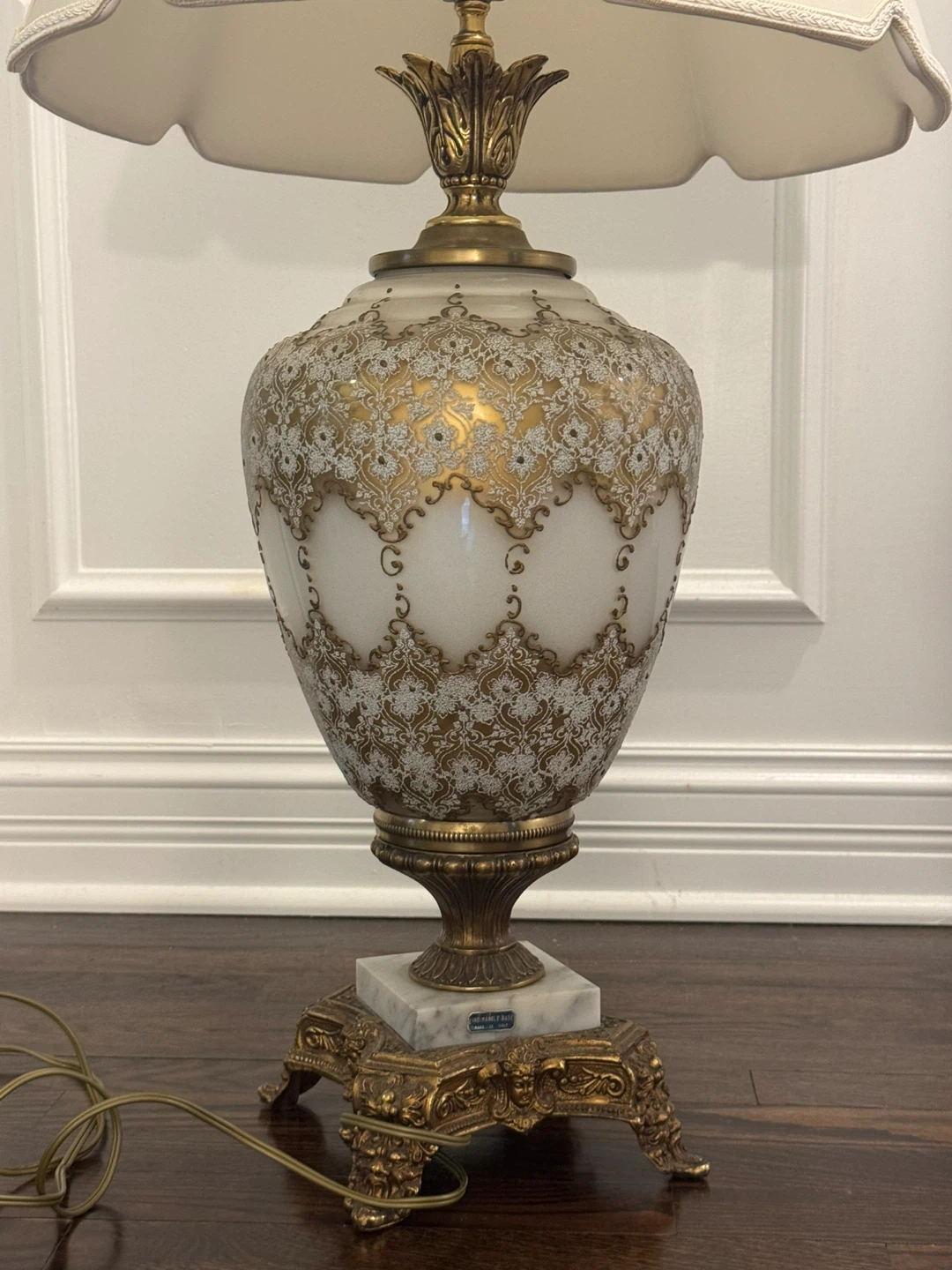 Vintage Italian Lamp with Marble Base - photo 3