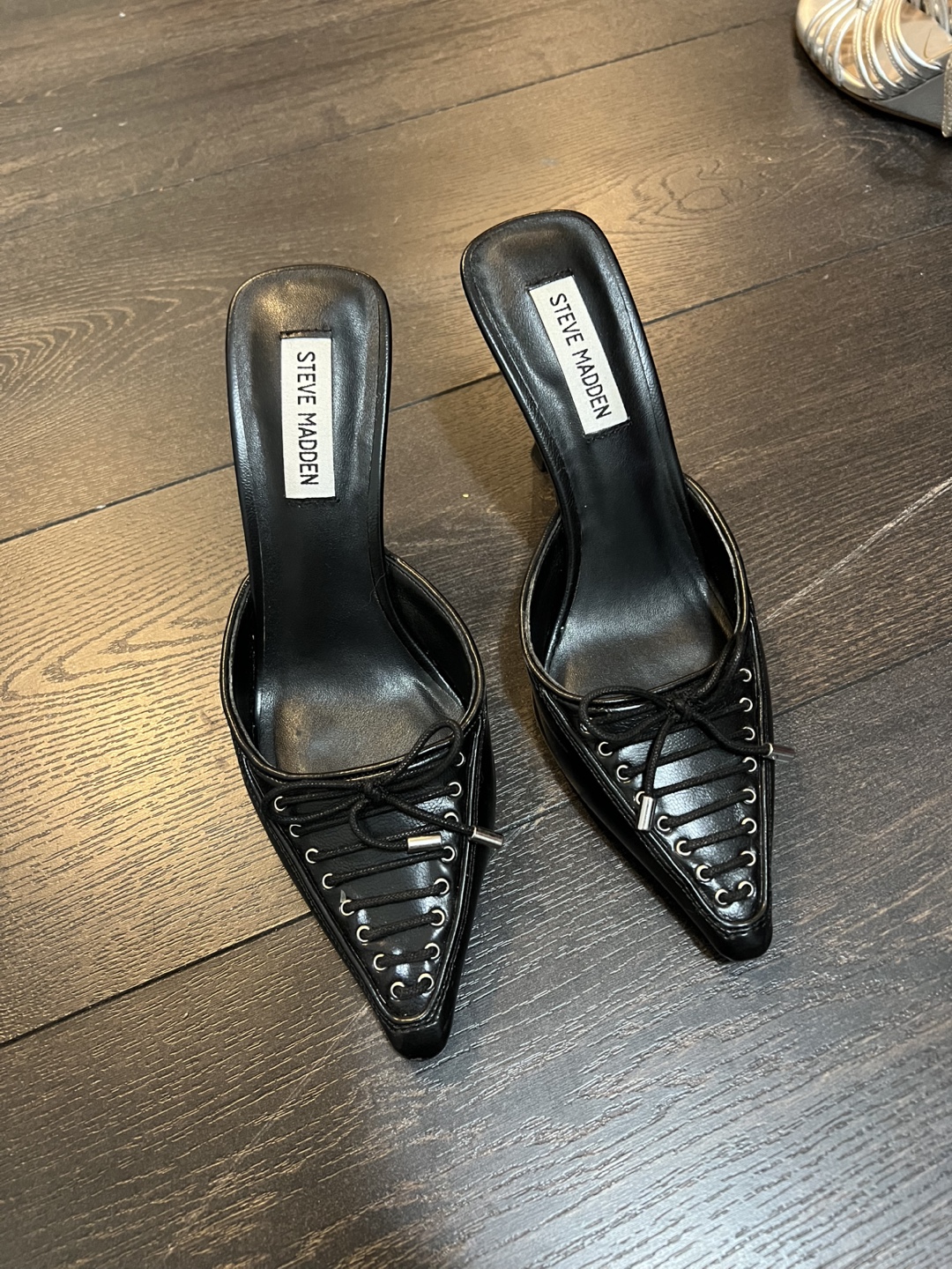 Steve Madden Black Heels shoe size 6 - photo 2