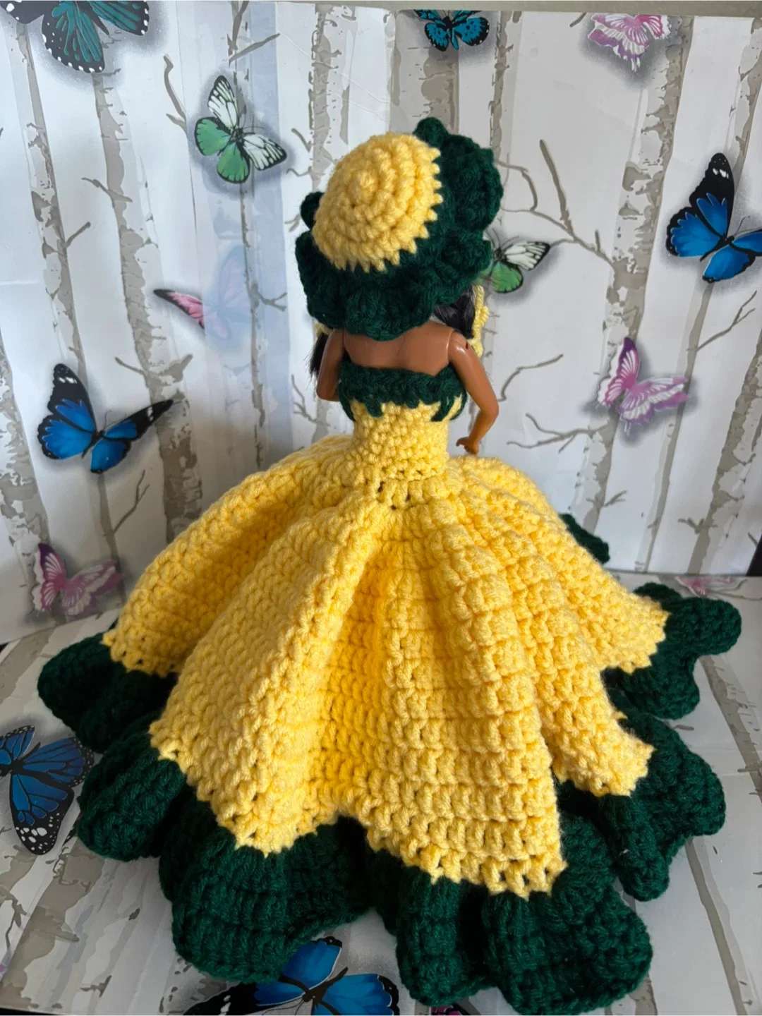 Handmade Crocheted Doll Dress image indicator(3)