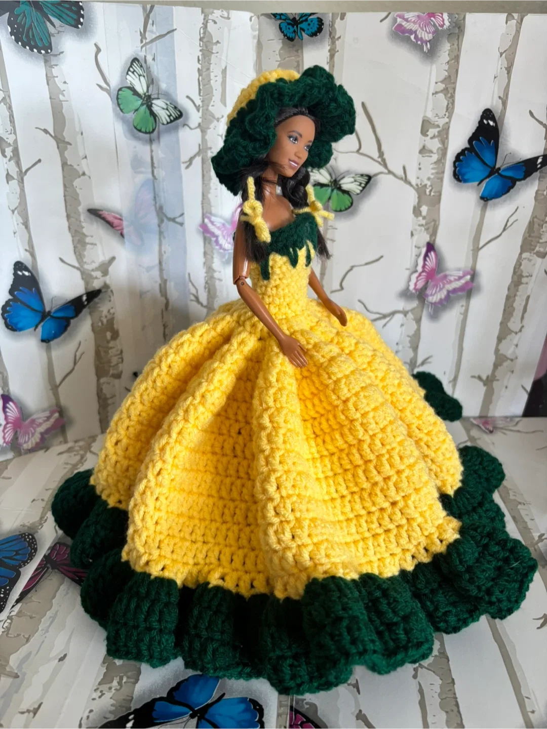 Handmade Crocheted Doll Dress image indicator(2)
