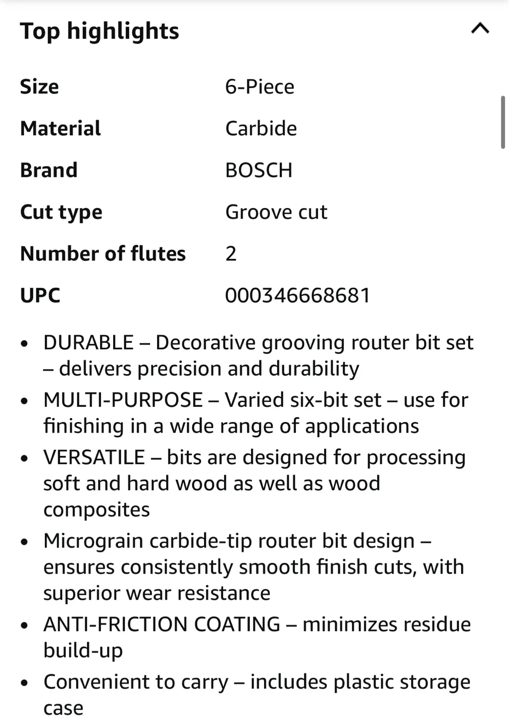 New! 6-Piece Router Bit Set (router not included) image indicator(7)