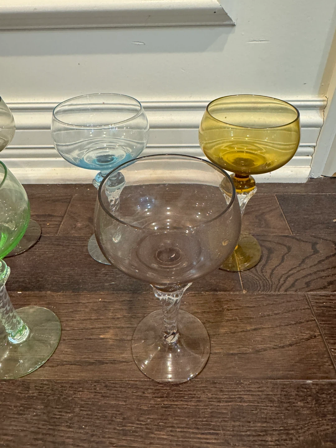 Colorful Twisted Stem Wine Glasses - photo 4
