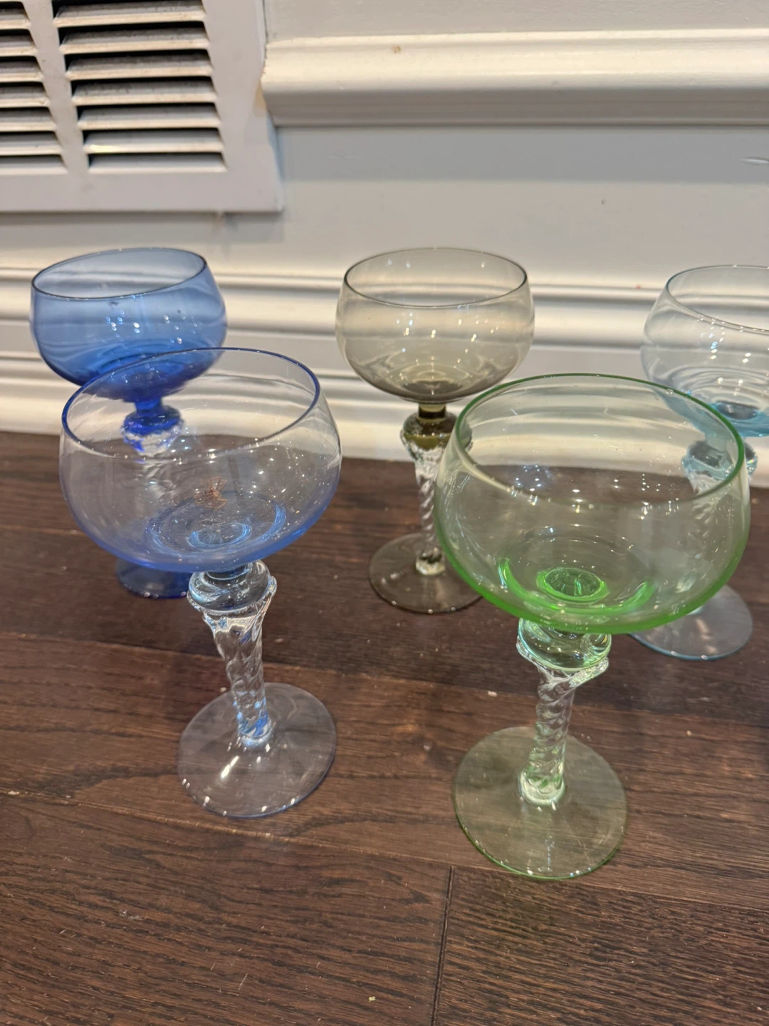 Colorful Twisted Stem Wine Glasses - photo 3