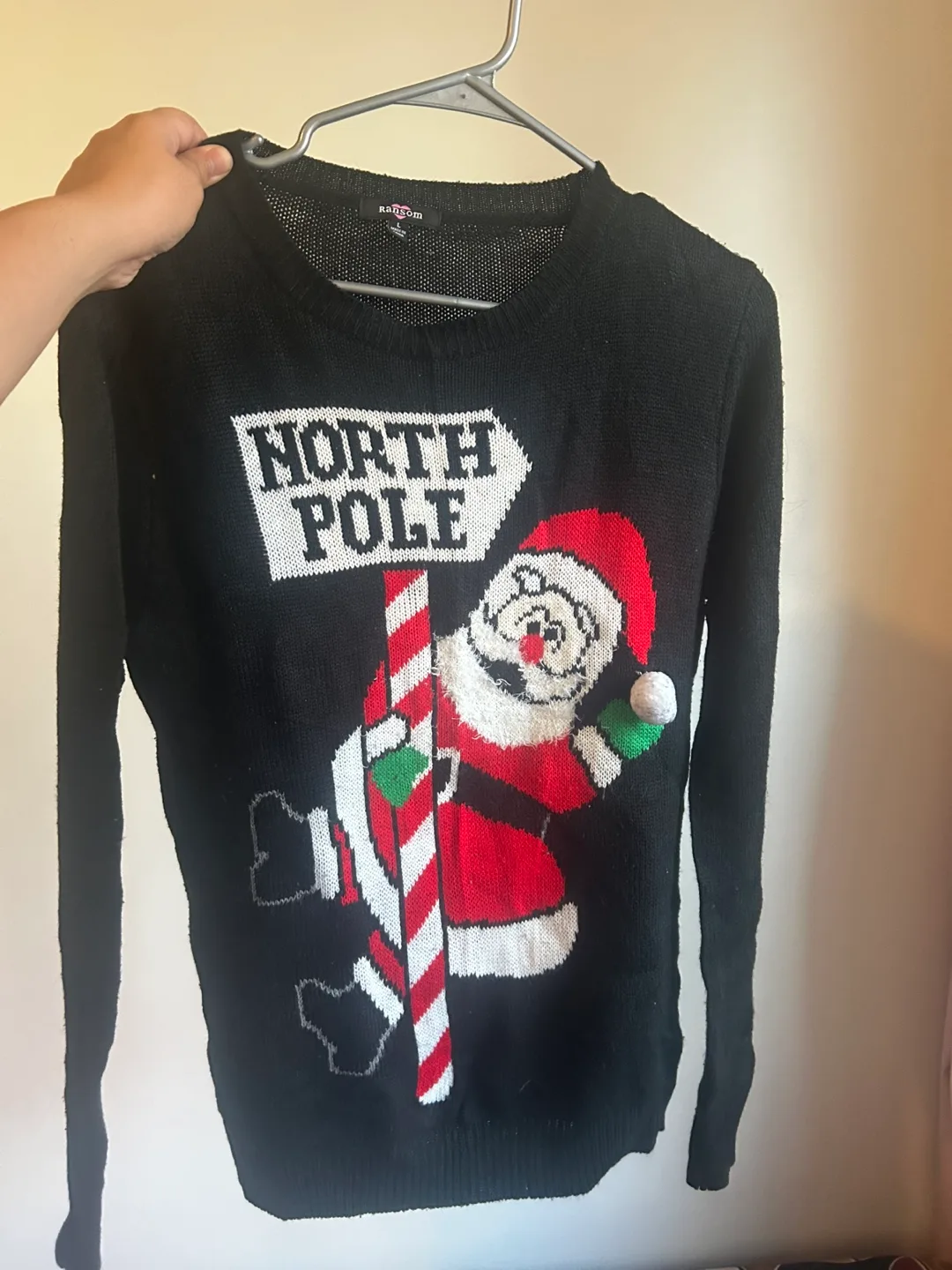 Black Christmas Sweater - Size M or L thumbnail