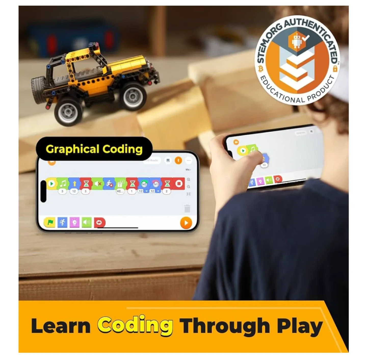 Apitor Robot R 4-in-1 Building Kit, STEM Coding Toy image indicator(2)