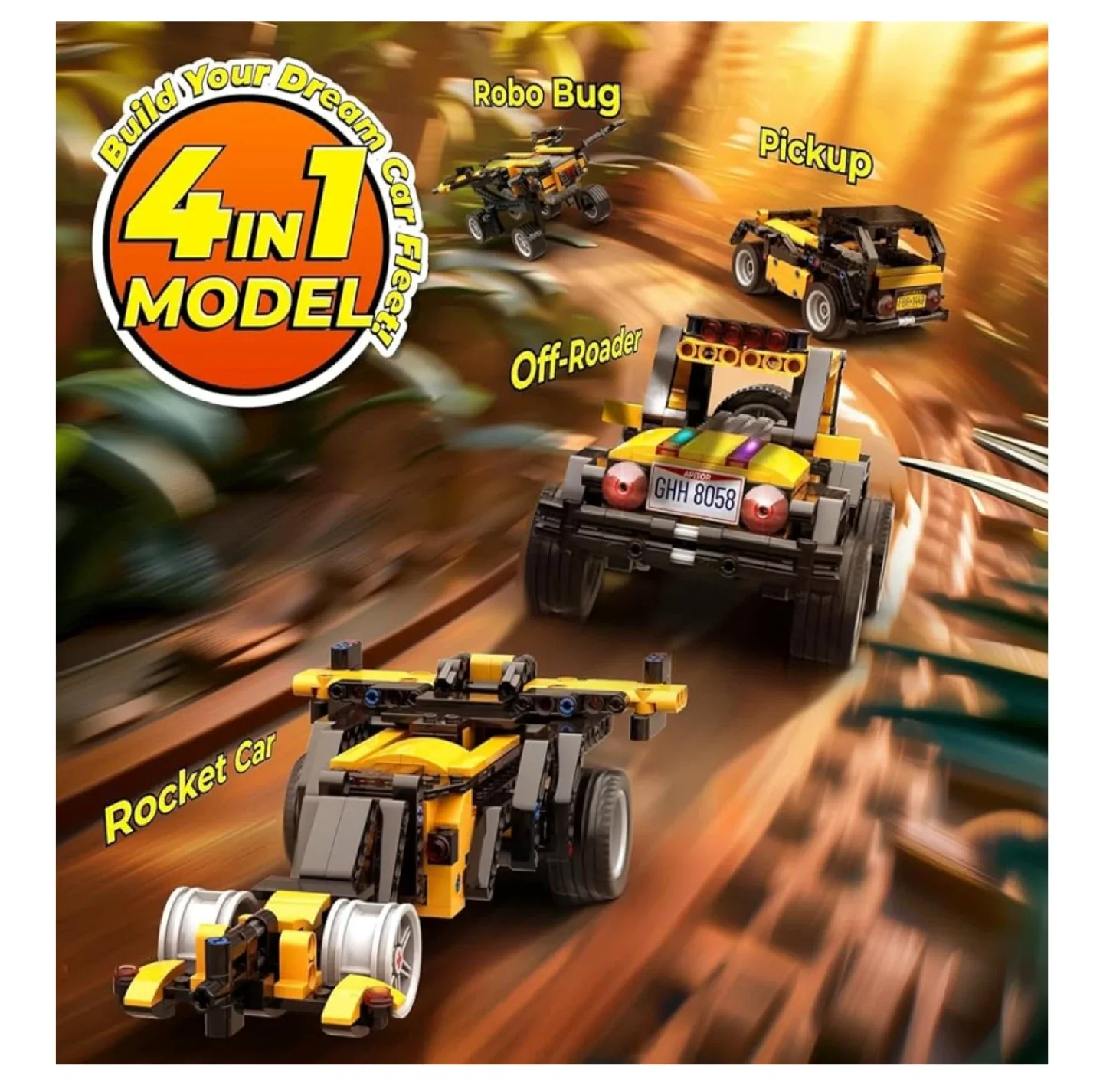 Apitor Robot R 4-in-1 Building Kit, STEM Coding Toy image indicator(3)