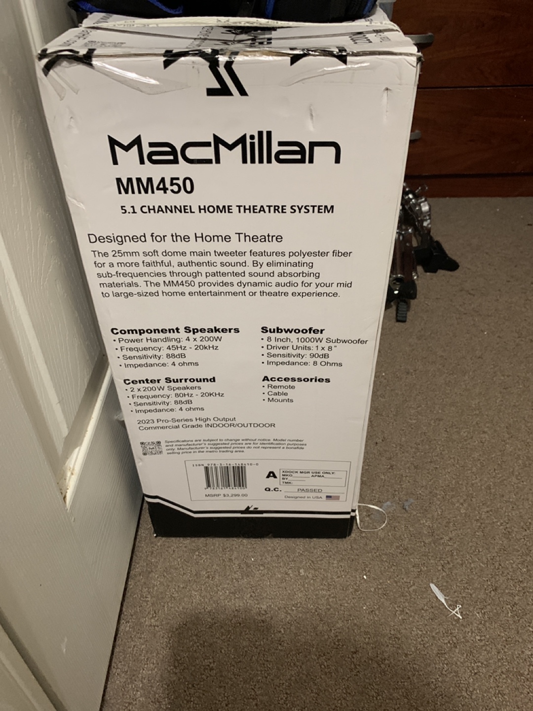 MacMillan MM450 5.1 Channel Home Theatre System