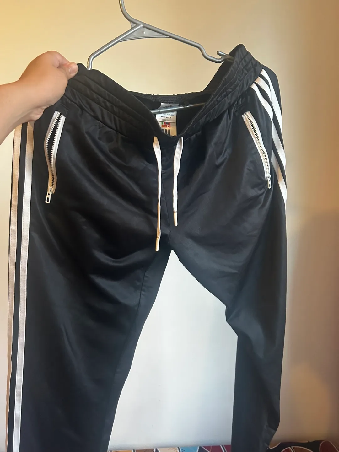 Adidas Black Track Pants - Size M thumbnail