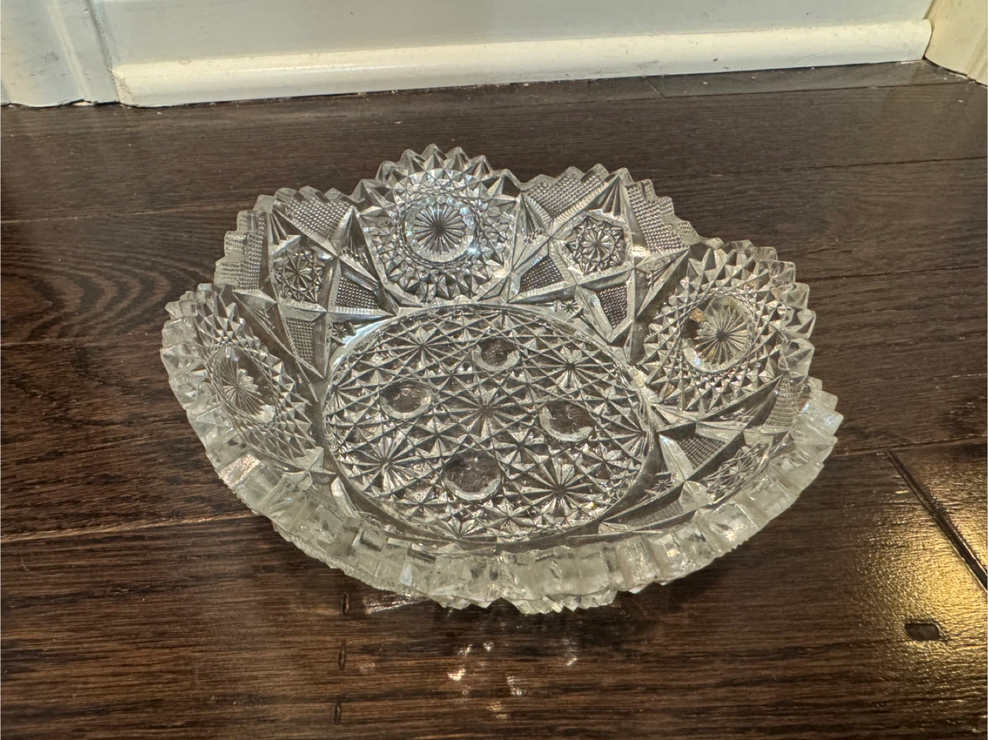 Vintage Cut Glass Bowl