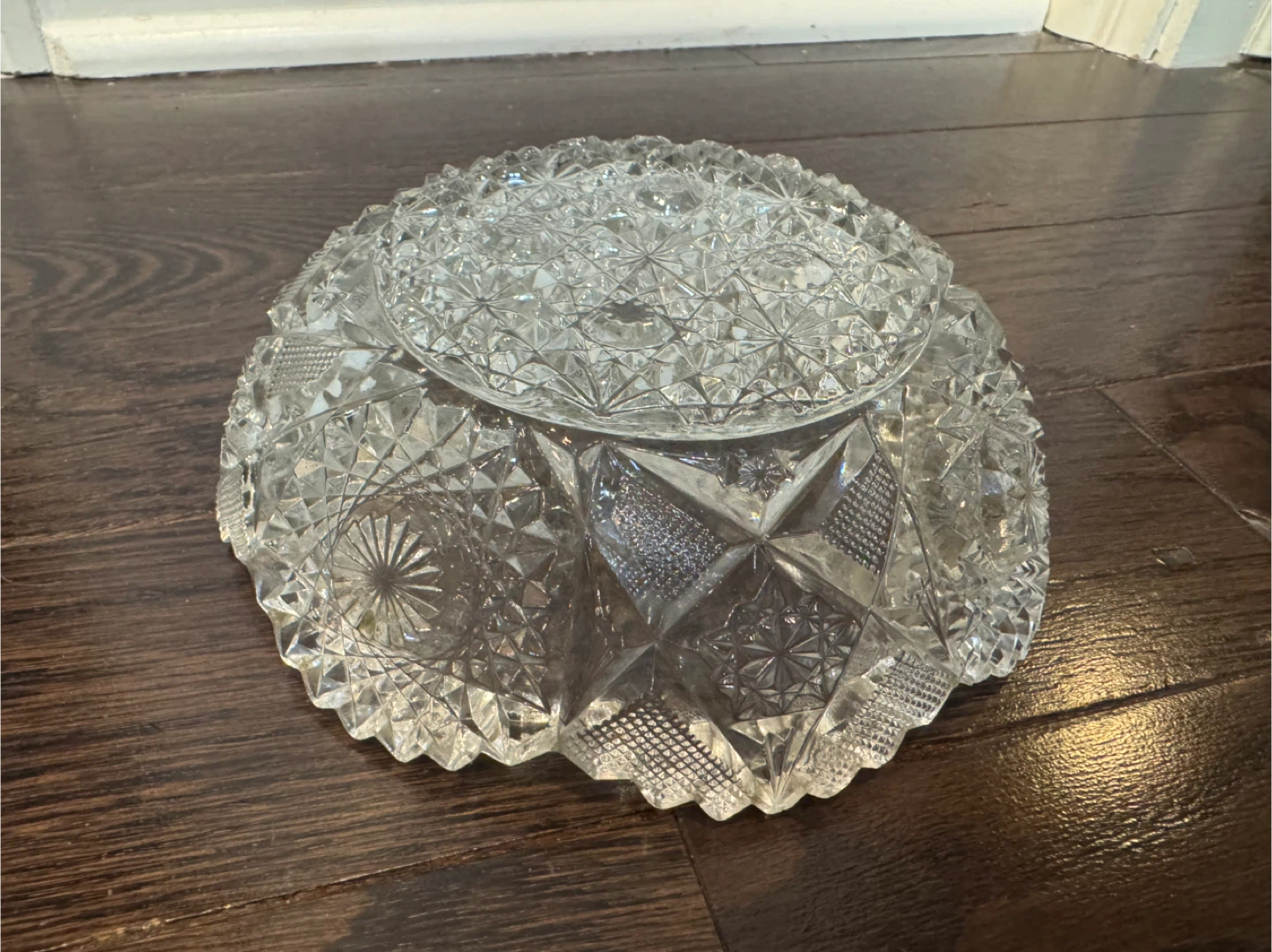 Vintage Cut Glass Bowl - photo 3
