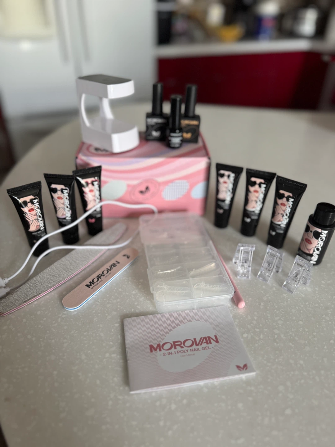 Morovan 2-in-1 Poly Nail Gel Kit