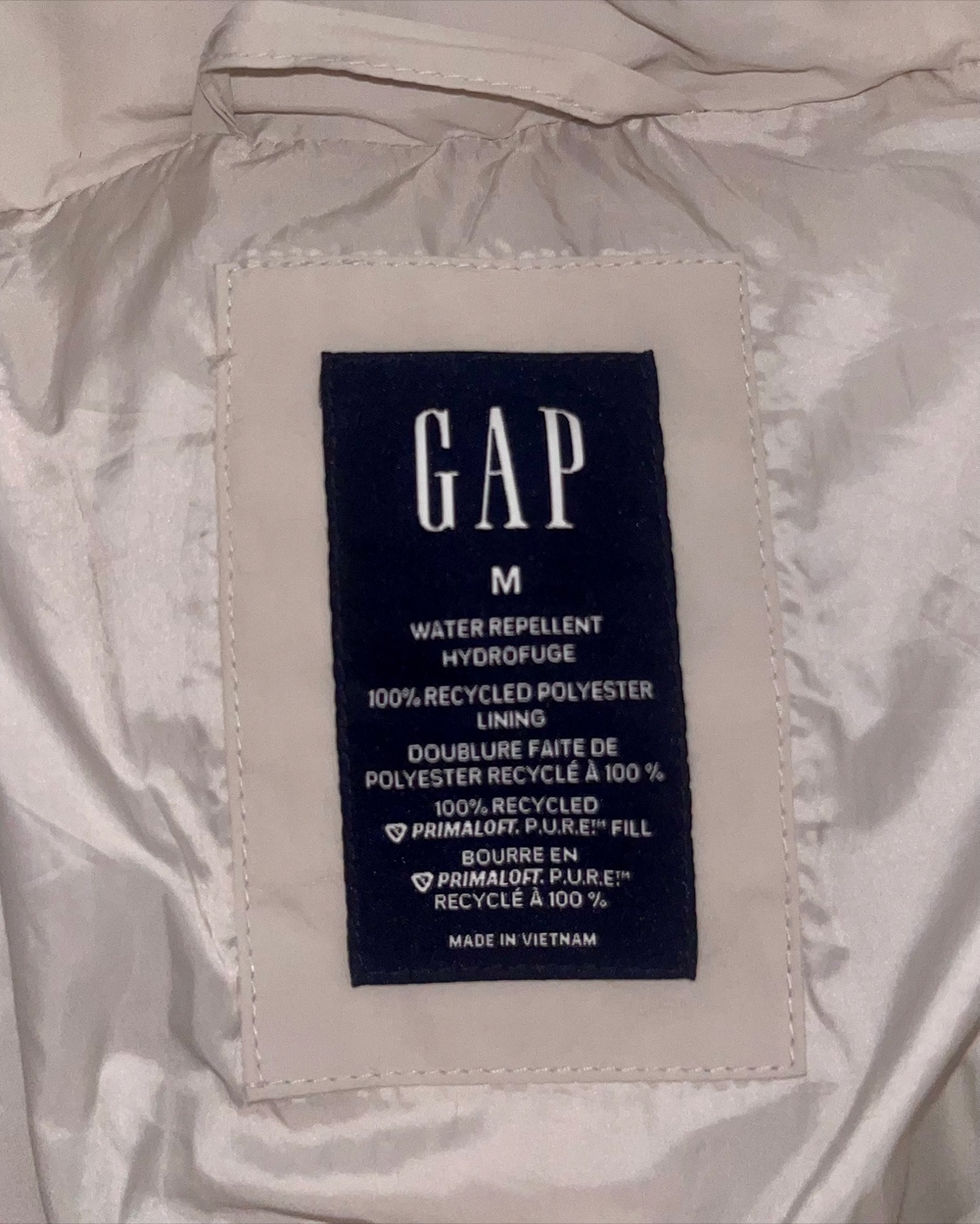 GAP Cream Puffer Coat - Size M - photo 4