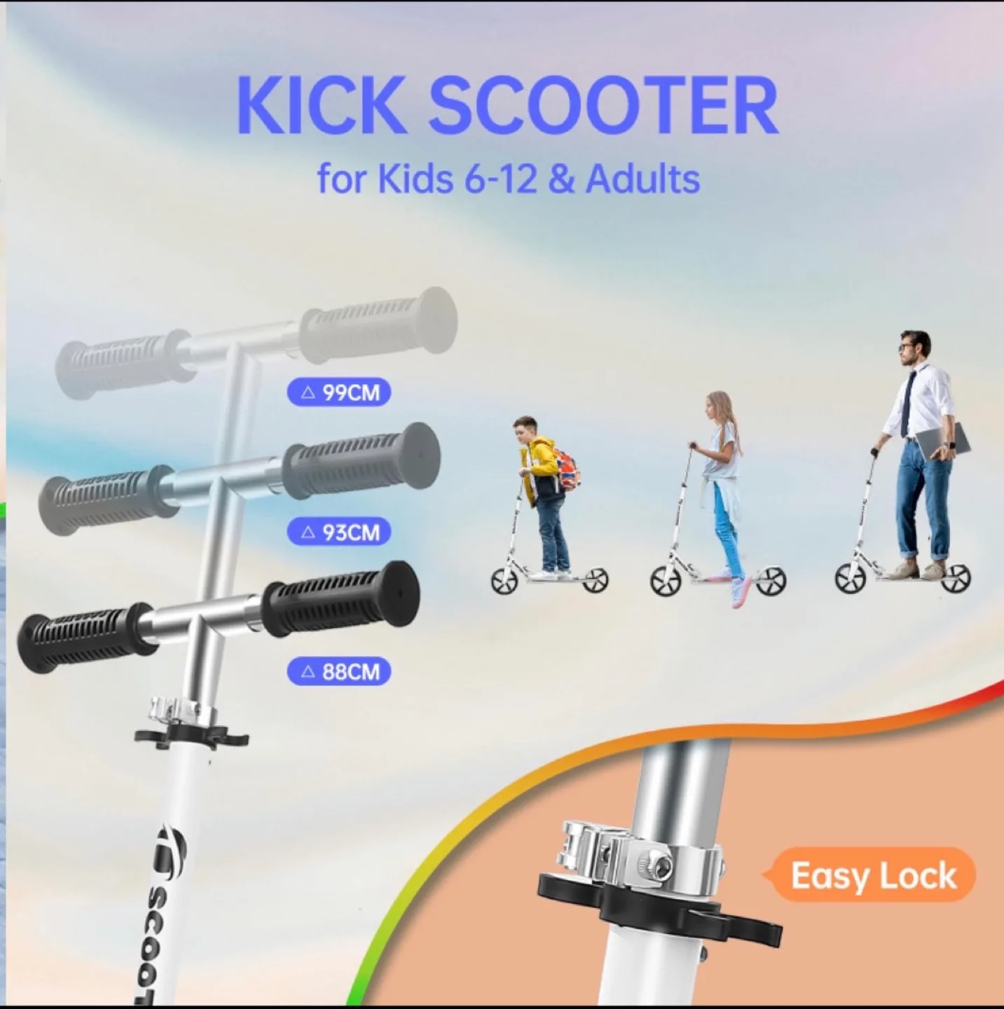 Scooter for Kids 8-12 Adjustable, Foldable, Portable image indicator(3)