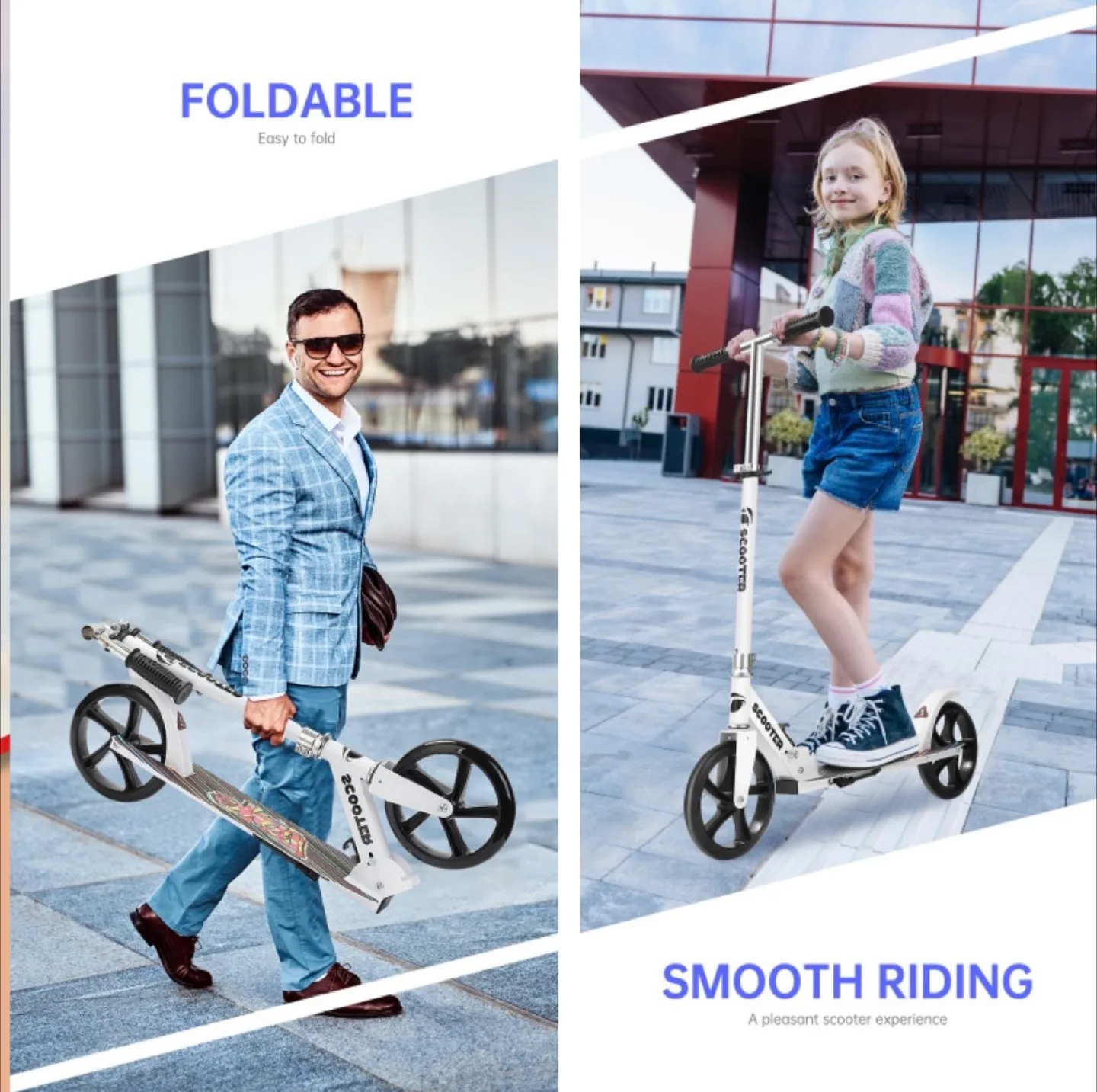 Scooter for Kids 8-12 Adjustable, Foldable, Portable image indicator(4)