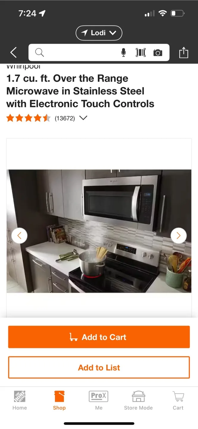 Whirlpool 1.7 cu. ft. Over the Range Microwave image indicator(3)